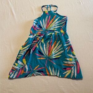 Crazy 8 Tropical Leaf Print Dress Girls Size Medium 7/8